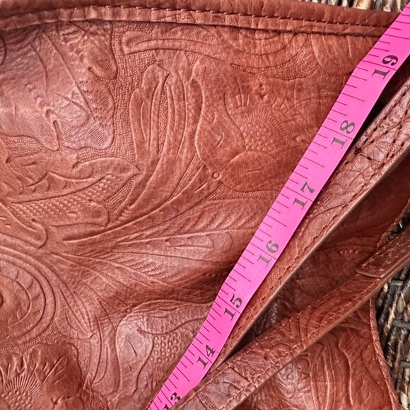 Cognac American Leather Co Tote - Picture 7 of 9